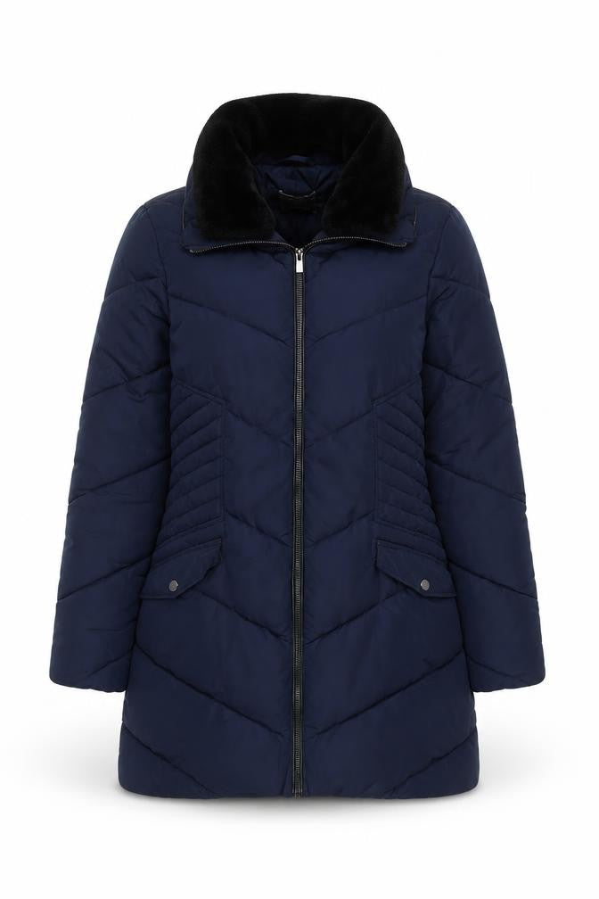 Womens UK Size M Oasis Blue Puffer Jacket
