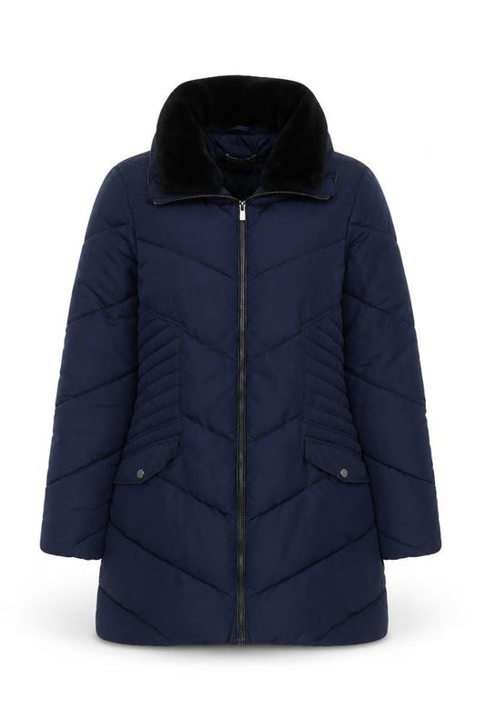 Womens UK Size M Oasis Blue Puffer Jacket