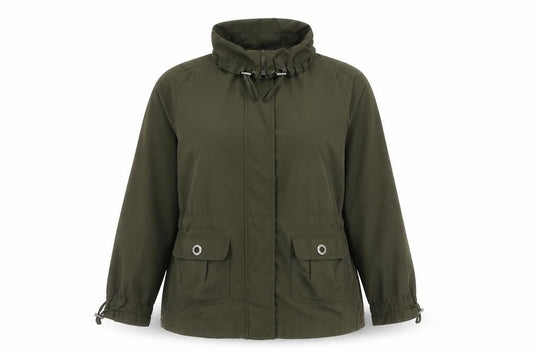 Womens UK Size 14 Maine New England Green Windbreaker Coat