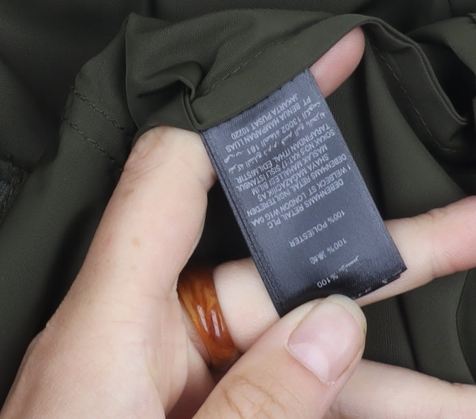 Maine New England Women's Green Mid-Length Windbreaker Jacket