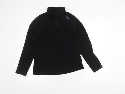 Quechua Black Unisex Fleece Pullover, Size 12