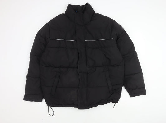 Mens UK Size S H&M Black Puffer Jacket