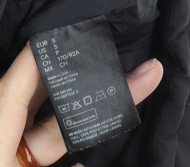 Mens UK Size S H&M Black Puffer Jacket