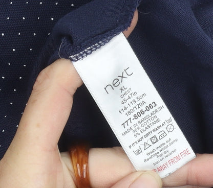 Next Men's Slim Fit Blue Polo Shirt XL