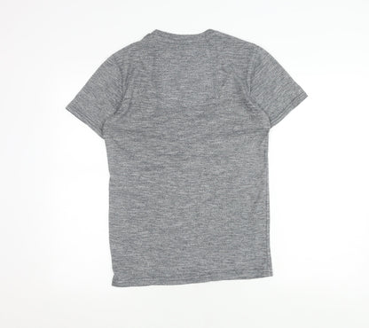 Superdry Men's Grey Cotton Blend T-Shirt, Size S, Casual Style