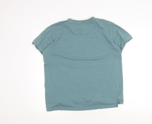 Pierre Cardin Blue Men's T-Shirt L Regular Fit