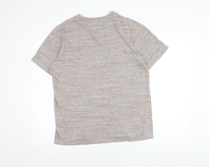 Old Navy Men's Beige Crew Neck T-Shirt Medium