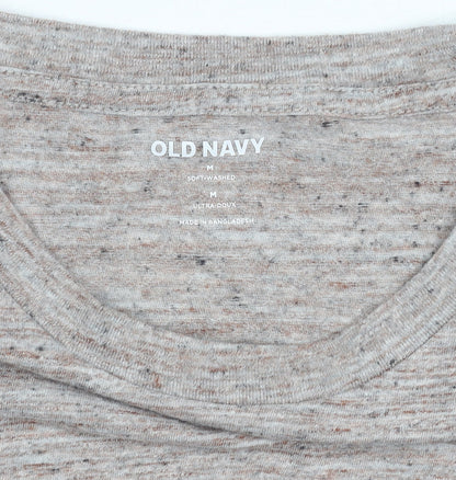 Old Navy Men's Beige Crew Neck T-Shirt Medium