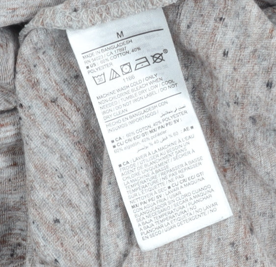 Old Navy Men's Beige Crew Neck T-Shirt Medium