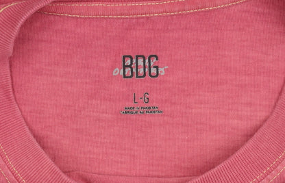 Womens UK Size L BDG Red Basic T-Shirt
