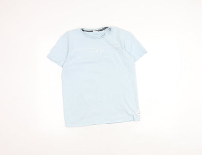 Holyfield Unisex Kids Blue T-Shirt Size M, Logo Accent