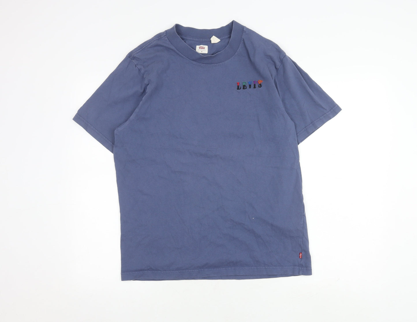Levi's Men's Blue T-Shirt M Short Sleeve Cotton Logo