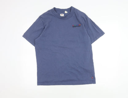 Levi's Men's Blue T-Shirt M Short Sleeve Cotton Logo