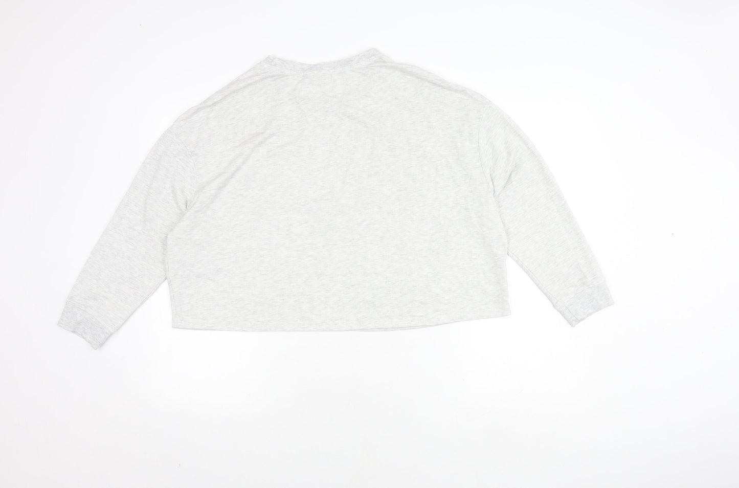 Disney Women's Grey Mickey Mouse Long Sleeve Pyjama Top