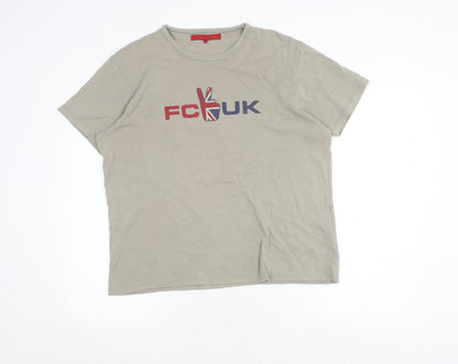 Mens UK Size L French Connection Beige  T-Shirt