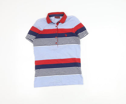 Womens UK Size XS U.S. Polo Assn. Multicoloured Basic Polo