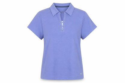 Womens UK Size 12 DASH Purple Basic Polo