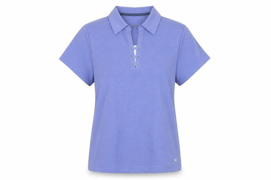 Womens UK Size 12 DASH Purple Basic Polo