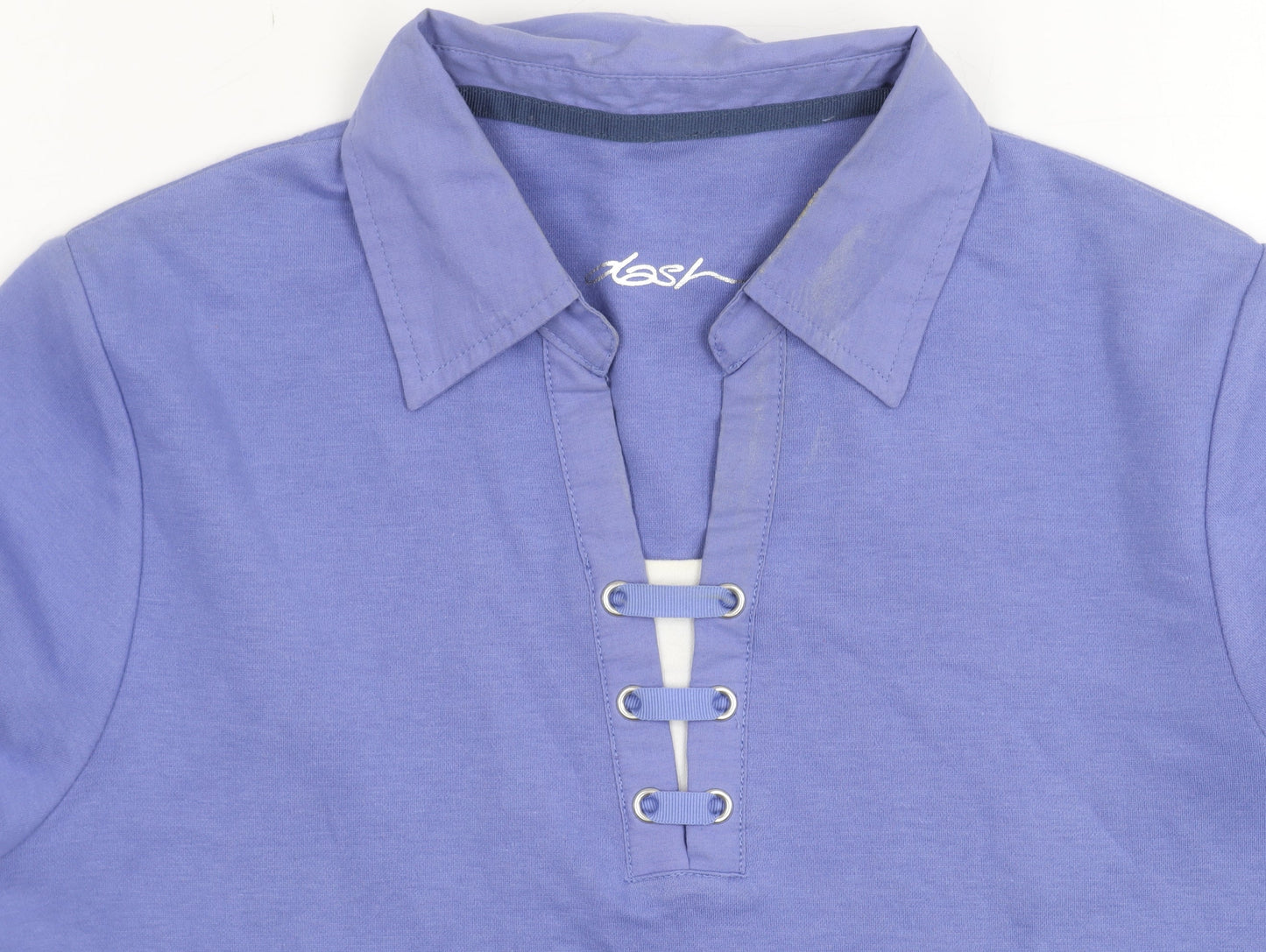 Womens UK Size 12 DASH Purple Basic Polo