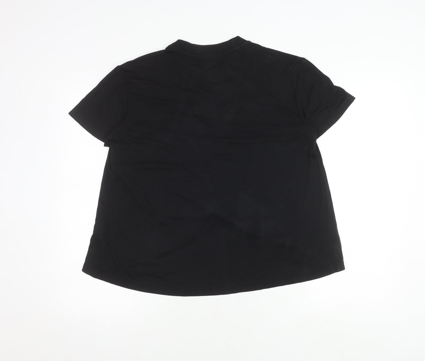 Womens UK Size S Sweaty Betty Black Wrap Blouse
