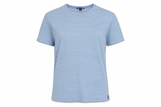 Womens UK Size M Lands' End Blue Basic T-Shirt