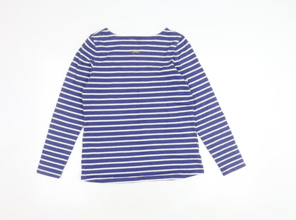 Womens UK Size 8 Joules Blue Basic T-Shirt