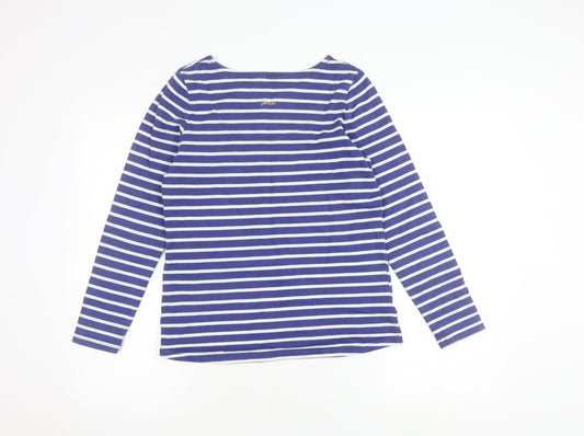 Womens UK Size 8 Joules Blue Basic T-Shirt