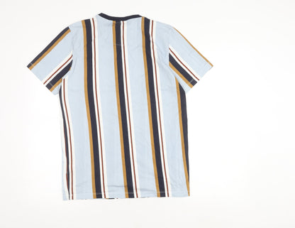 Next Men's Multicoloured Striped Slim Fit T-Shirt M