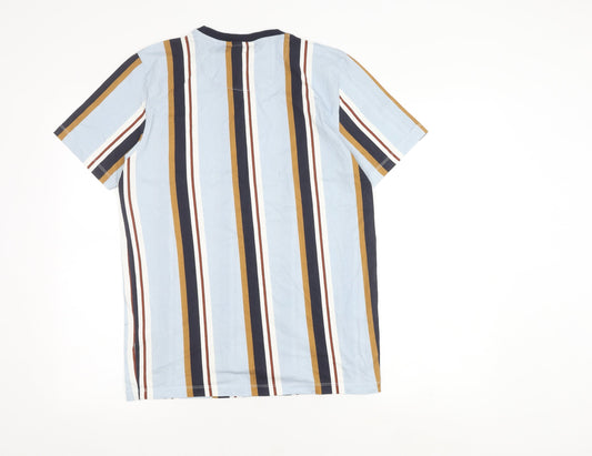Next Men's Multicoloured Striped Slim Fit T-Shirt M