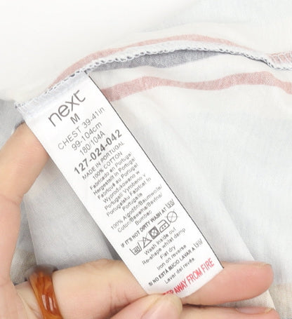 Next Men's Multicoloured Striped Slim Fit T-Shirt M