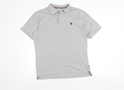 U.S. Polo Assn. Men's Grey Polo Shirt L