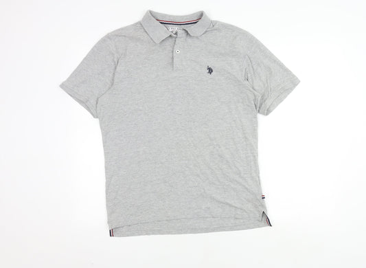 U.S. Polo Assn. Men's Grey Polo Shirt L