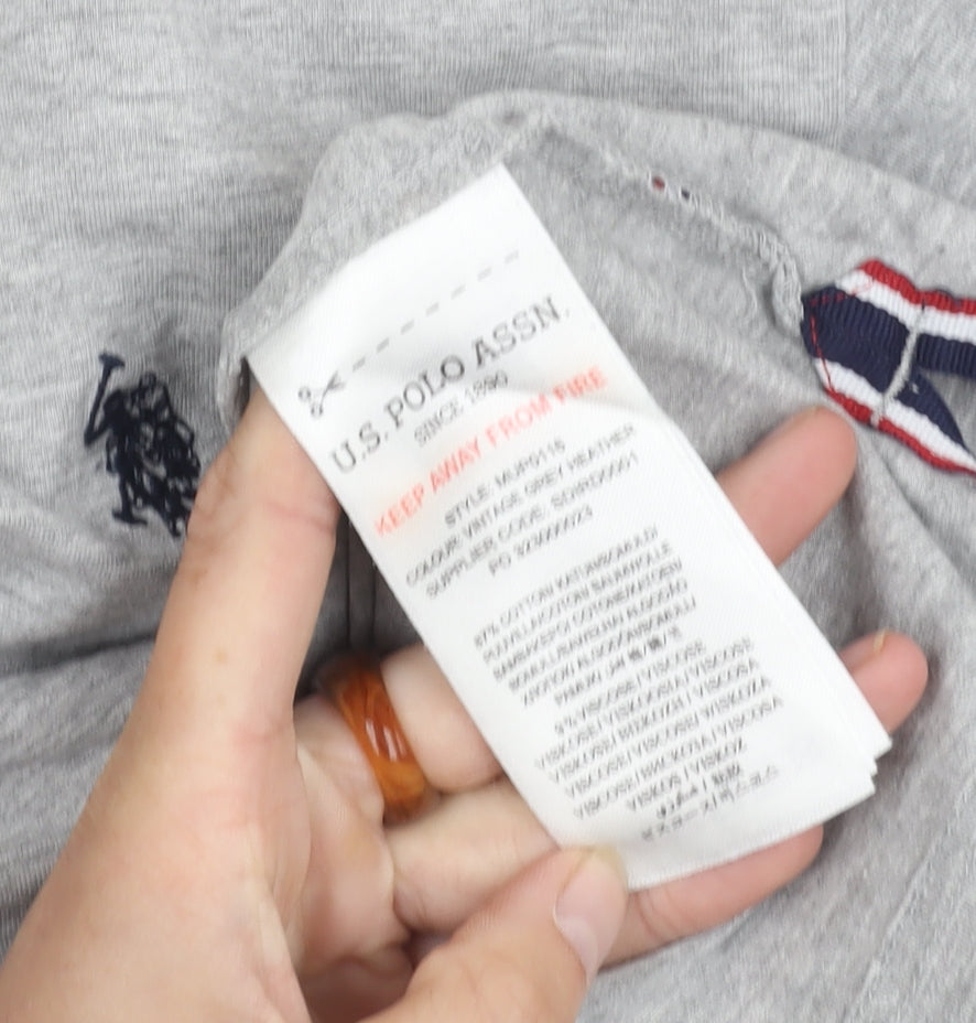 U.S. Polo Assn. Men's Grey Polo Shirt L