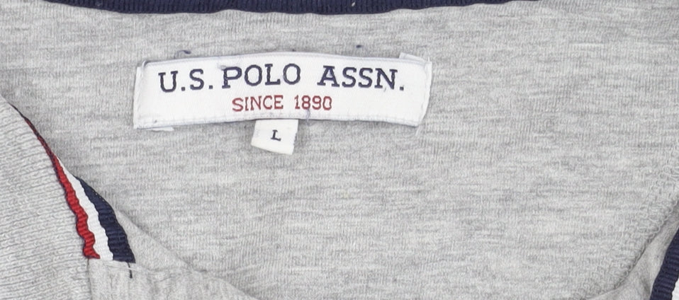 U.S. Polo Assn. Men's Grey Polo Shirt L