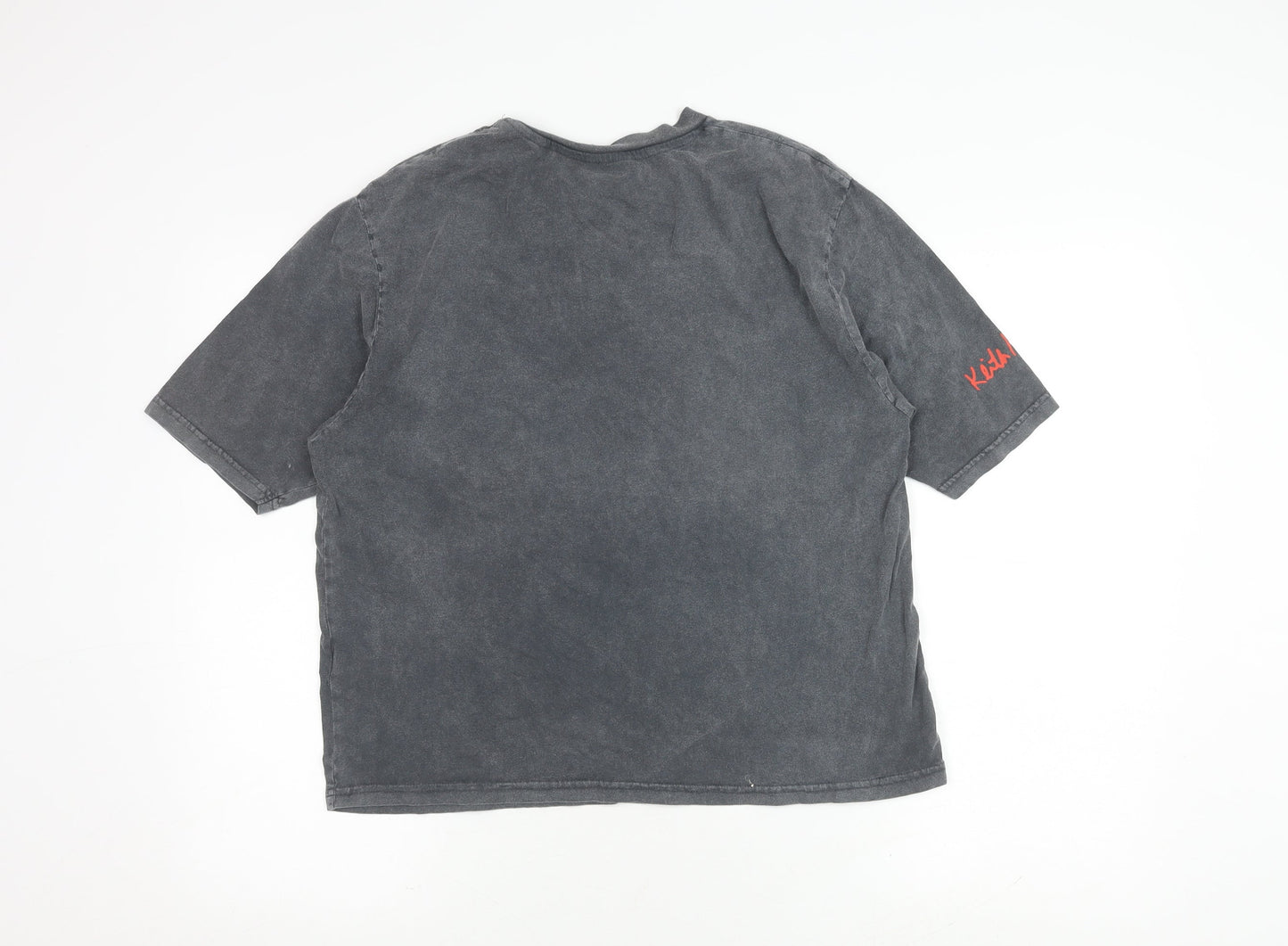 Unisex Adults UK Size XS Keith Haring Grey Basic T-Shirt