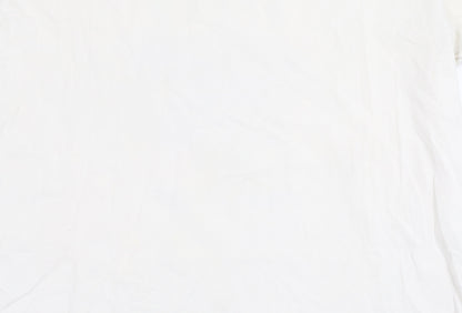 Puma Men's White Graphic Print T-Shirt, Size S