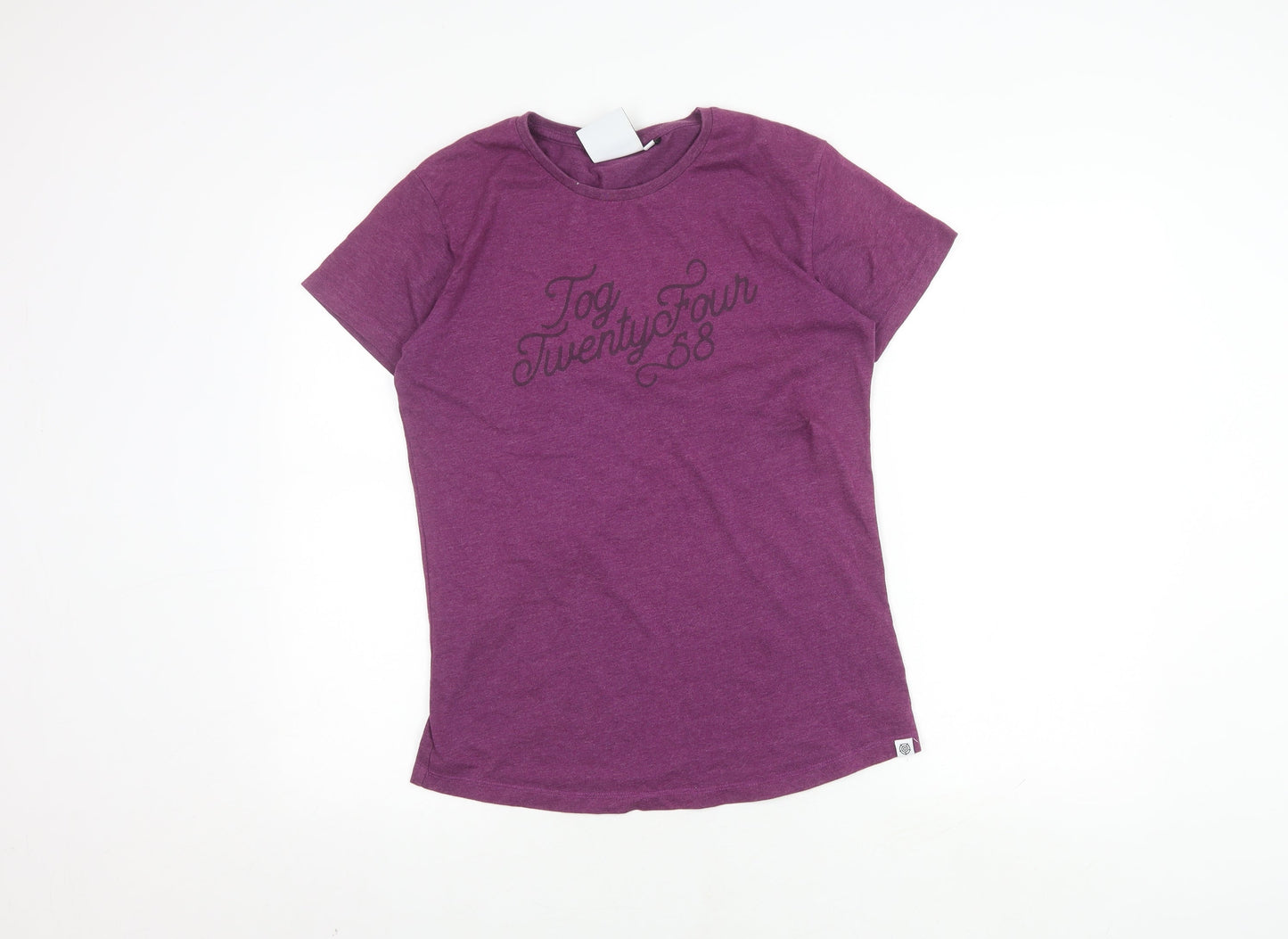 Womens UK Size 12 TOG24 Purple Basic T-Shirt
