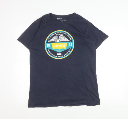 Levi's Men's Black Graphic Print T-Shirt - Medium