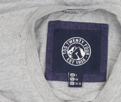 Tog Twenty Four Grey Men's T-Shirt, Size S, Crew Neck