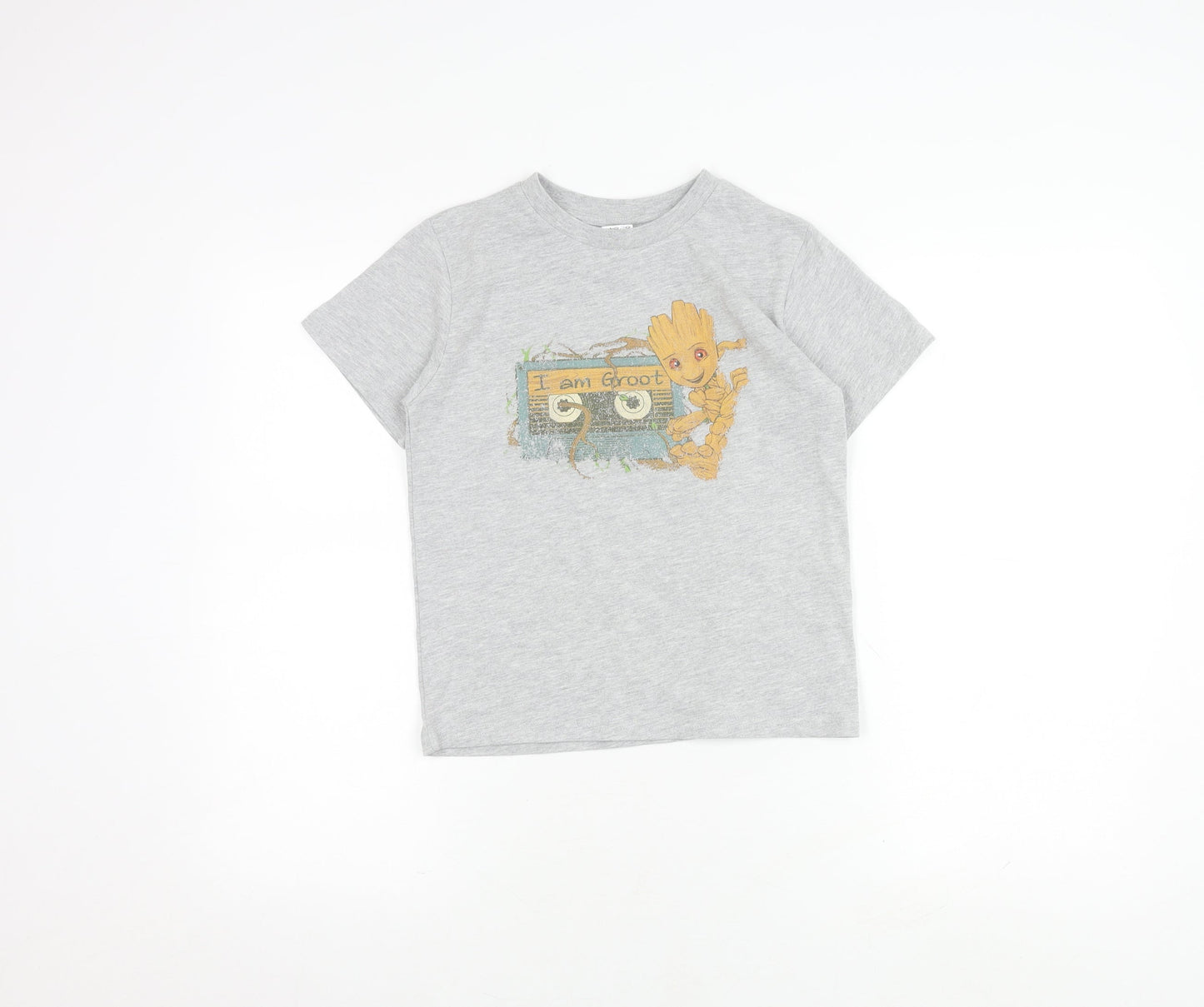 Disney Boys Grey Groot T-Shirt - Size 9-10 Years