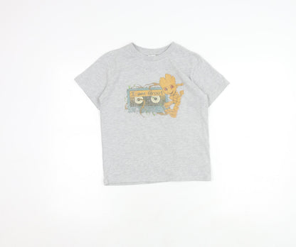 Disney Boys Grey Groot T-Shirt - Size 9-10 Years