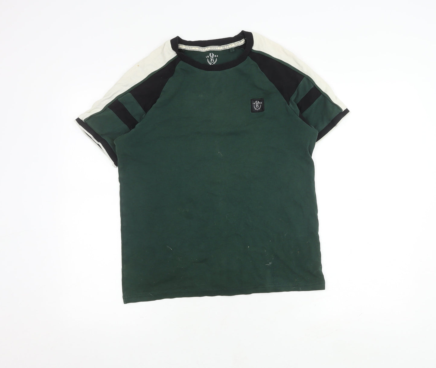 Next Men's Green Short Sleeve Crew Neck T-Shirt