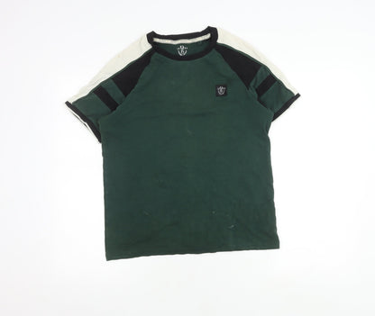 Next Men's Green Short Sleeve Crew Neck T-Shirt