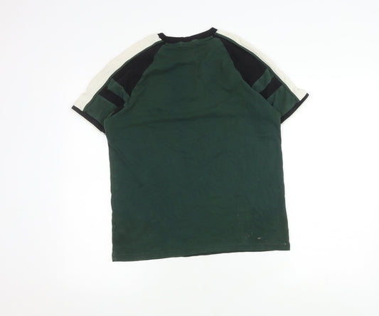 Next Men's Green Short Sleeve Crew Neck T-Shirt