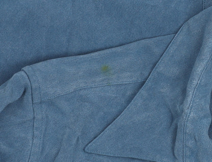 Van Heusen Men's Blue Long Sleeve Button-Up Shirt