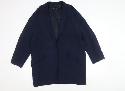 Womens UK Size M Mango Blue Basic Jacket