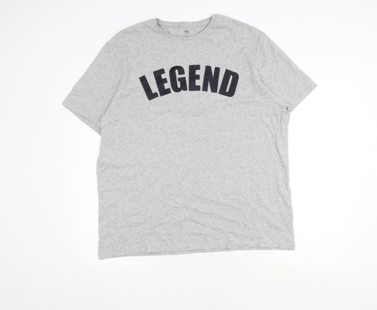 Marks and Spencer XL Grey Graphic T-Shirt for Men