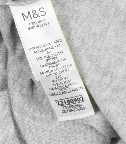 Marks and Spencer XL Grey Graphic T-Shirt for Men