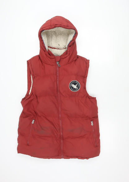 Mens UK Size M SoulCal & Co Red Puffer Jacket