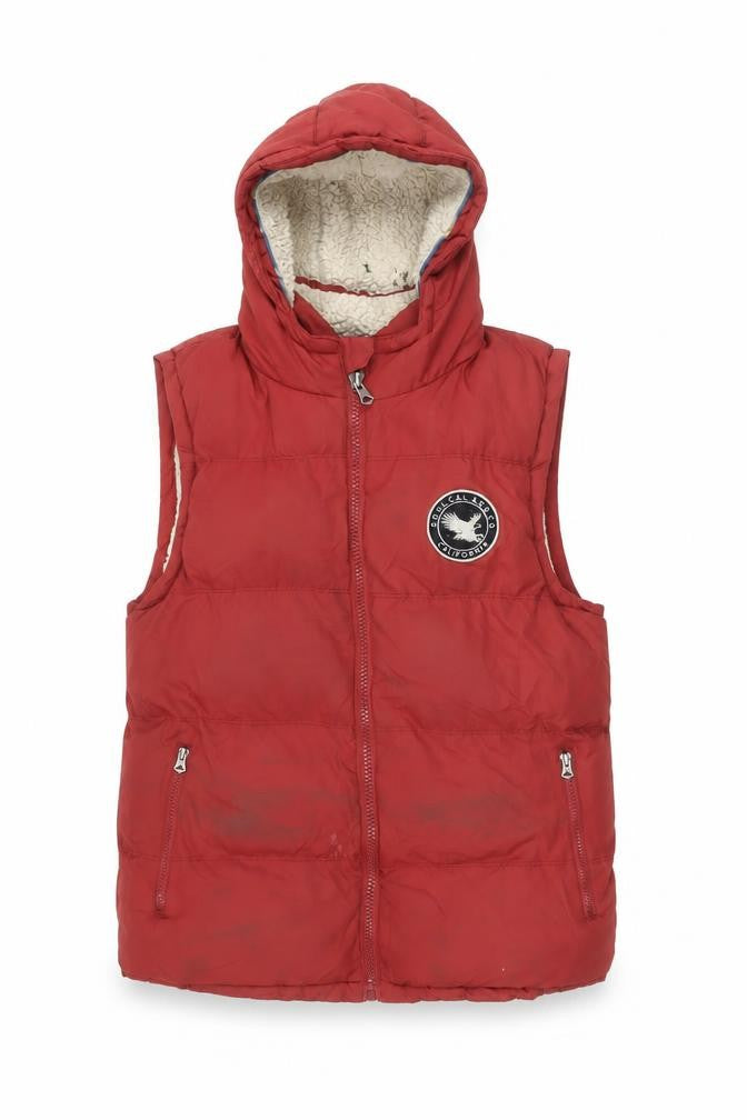 SoulCal Men's Red M Puffer Jacket with Hood
